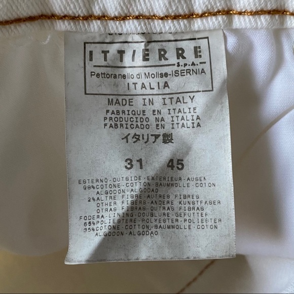 Just Cavalli Off White/Cream Cropped Jeans - Picture 8 of 11